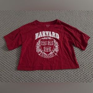 Harvard Law Crimson Crop Top